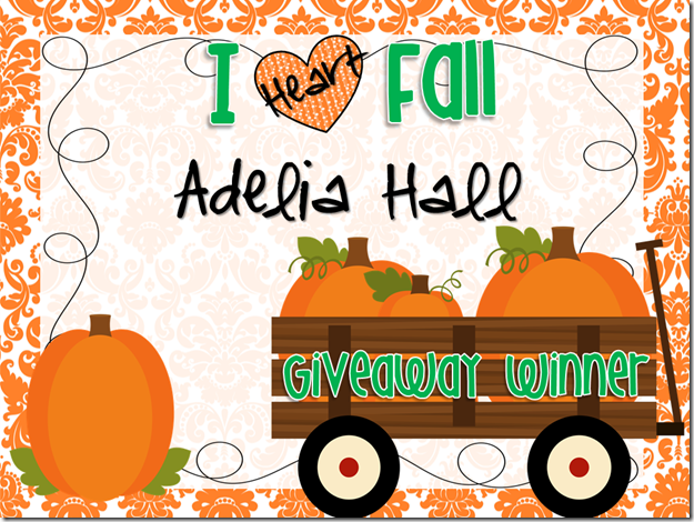 Giveaway Winner Fall
